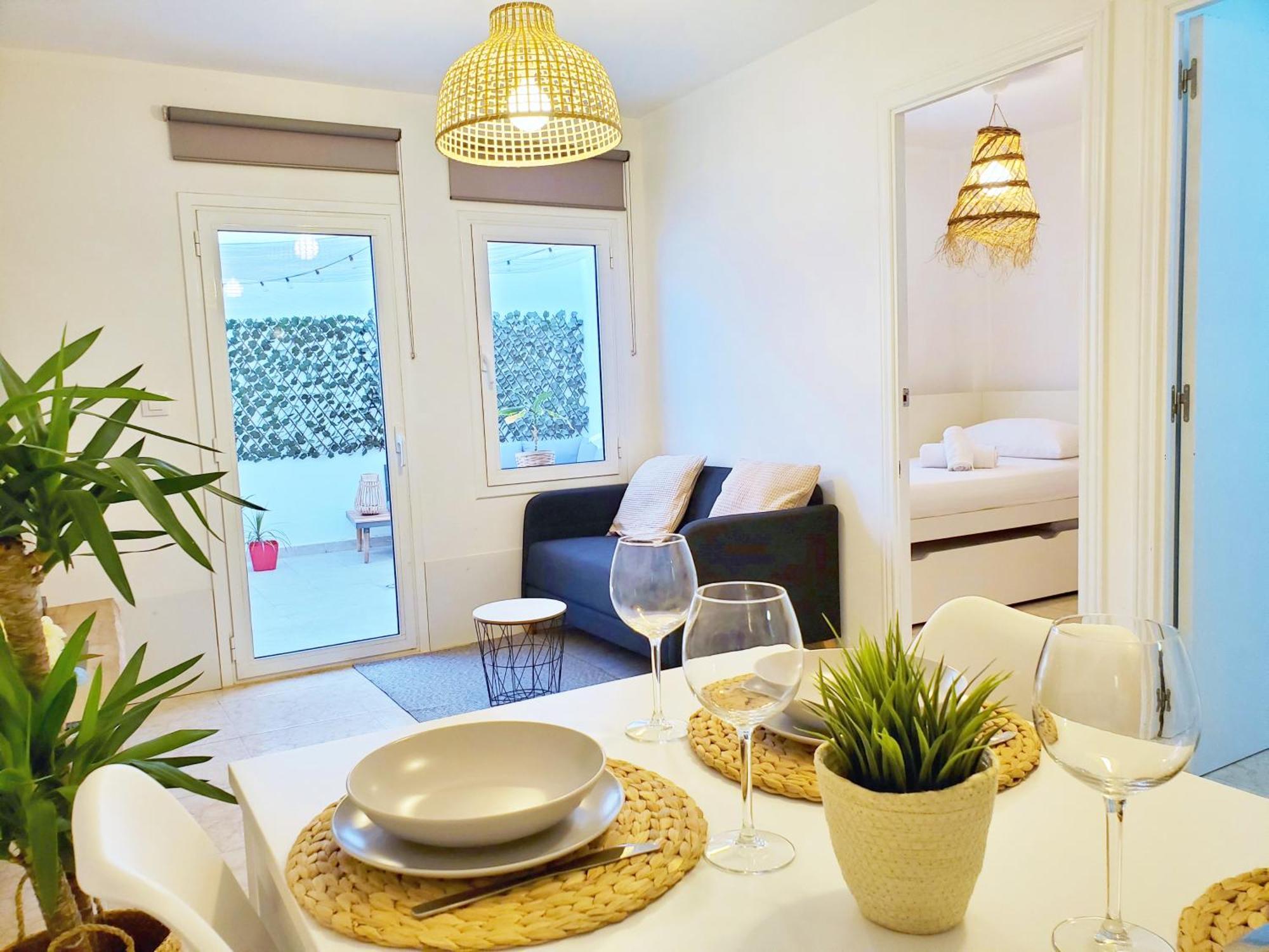 Apartamento Centrico Con Patio Privado Tarragona Exterior foto